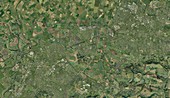 Gloucester and Cheltenham,aerial view