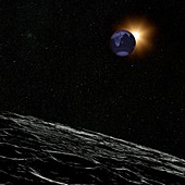 Lunar eclipse seen from the Moon,2011