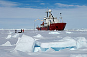 Antarctic research ship