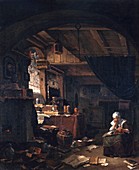 Alchemist's workshop,historical artwork