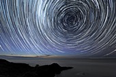 Star trails over Flinders,Australia