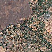 Menan Buttes volcanoes,satellite image