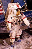 Apollo lunar landing diorama
