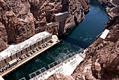 Powerplant tailrace at Hoover Dam