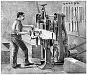 Chain mortiser saw,19th century