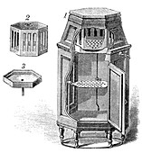 Early refrigerator,19th century
