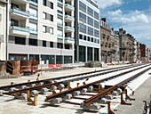 Tramway construction,France