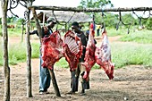 Meat vendors,Mozambique