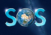 Earth SOS,conceptual image