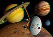 Voyager spacecraft,stereo image
