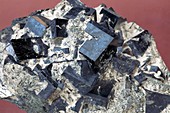 Hedenbergite crystals in their host rock