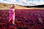 Girl and red glasswort