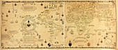 Ribero's world map,1529