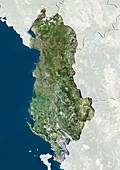 Albania,satellite image
