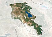 Armenia,satellite image