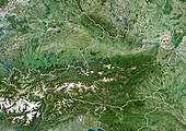Austria,satellite image