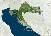 Croatia,satellite image