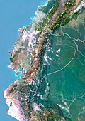 Ecuador,satellite image