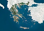 Greece,satellite image