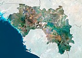 Guinea,satellite image