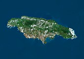 Jamaica,satellite image