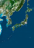 Japan,satellite image