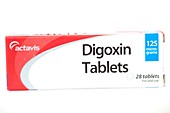 Pack of digoxin tablets