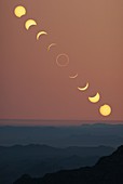 Annular solar eclipse over Arizona