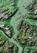 Liechtenstein,satellite image
