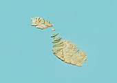 Malta,satellite image