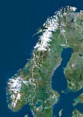 Norway,satellite image