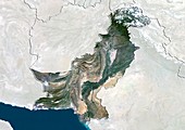 Pakistan,satellite image