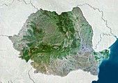 Romania,satellite image