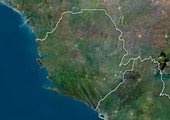 Sierra Leone,satellite image