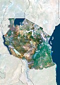 Tanzania,satellite image