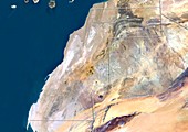 Western Sahara,satellite image