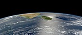 Sri Lanka,satellite image