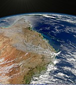 North-eastern Australia,satellite image