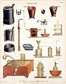 Chemistry equipment,early 19th century