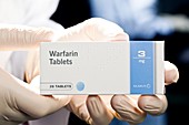 Warfarin anti-clotting tablets
