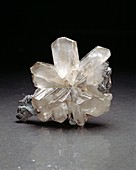 Quartz and cassiterite crystals