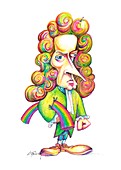 Isaac Newton,caricature