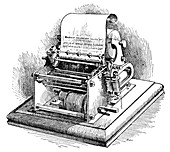 Telegraph printer,1889