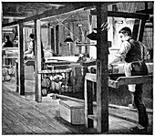Spitalfields silk industry,1893