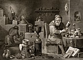 18th Century alchemist,artwork