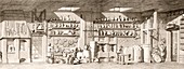 Pharmacy consultation,historical artwork