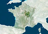 Burgundy,France,satellite image