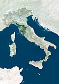 Tuscany,Italy,satellite image