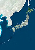 Hokkaido,Japan,satellite image