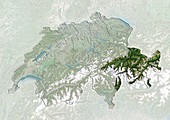 Graubunden,Switzerland,satellite image